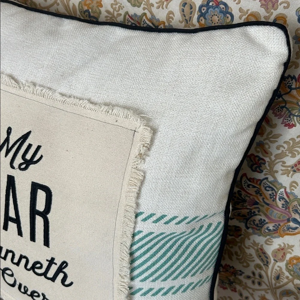Briarwood Lane My Jar Runneth Over Decorative Throw Pillow Black White Farmhouse